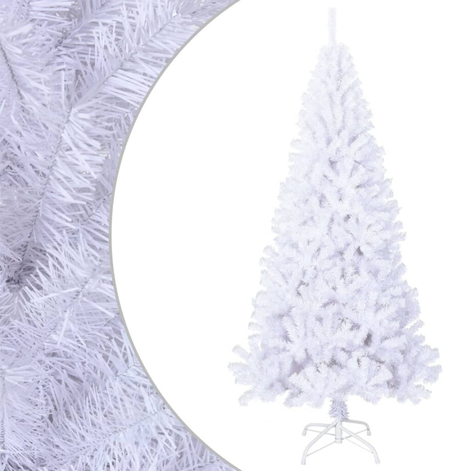vidaXL Kunstkerstboom met dikke takken 240 cm PVC wit vidaXL Kunstkerstboom met dikke takken 240 cm PVC wit afbeelding 1