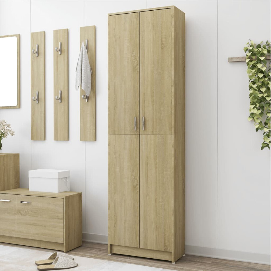 vidaXL Gangkast 55x25x189 cm bewerkt hout sonoma eikenkleurig afbeelding 1