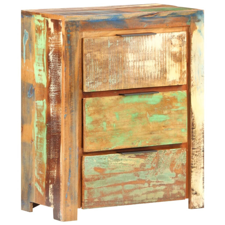 vidaXL Dressoir 59x33x75 cm massief gerecycled hout afbeelding 1
