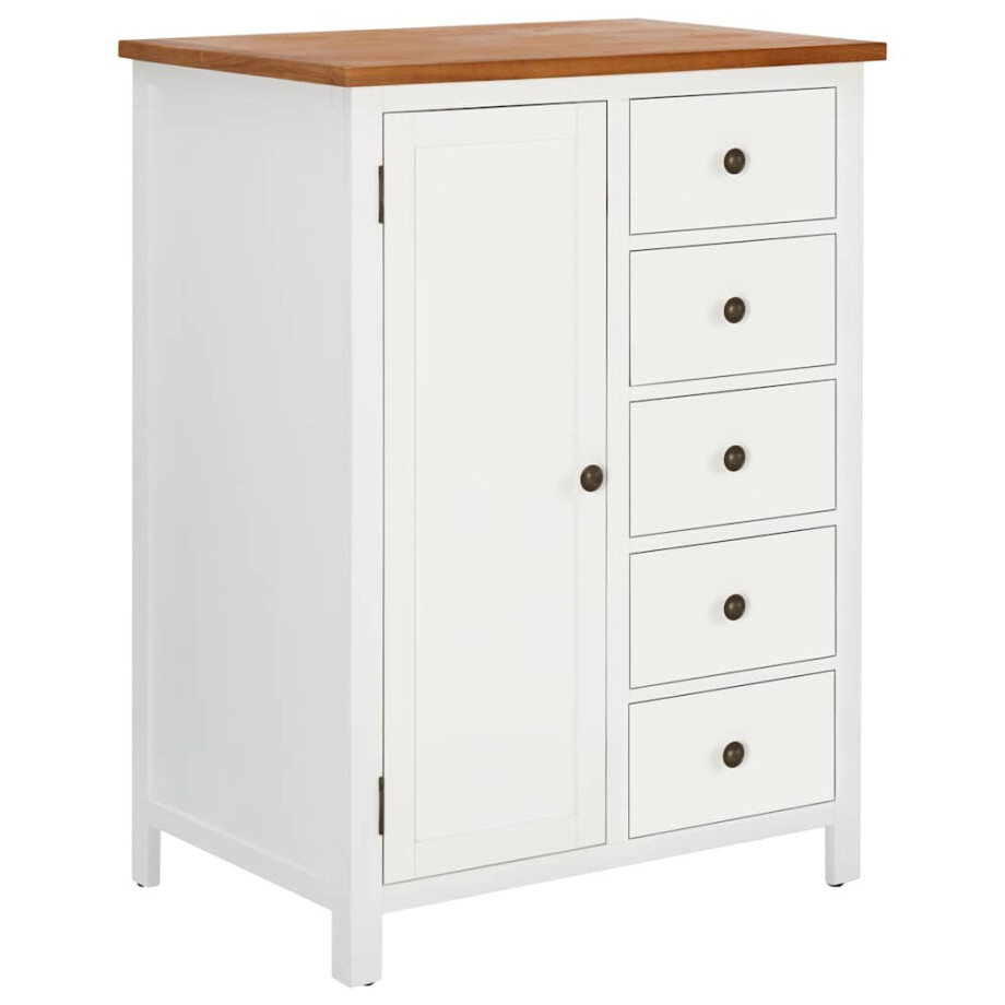 vidaXL Kledingkast 76x52x105 cm massief eikenhout afbeelding 1