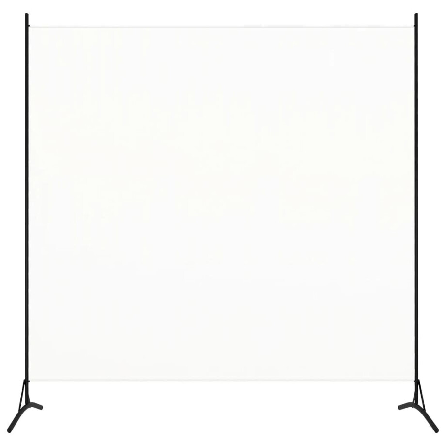 vidaXL Kamerscherm met 1 paneel 175x180 cm stof wit vidaXL Kamerscherm met 1 paneel 175x180 cm stof wit afbeelding 1