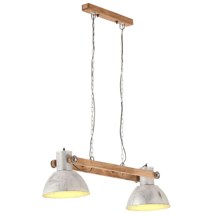 vidaXL Hanglamp industrieel 25 W E27 109 cm zilverkleurig afbeelding 1