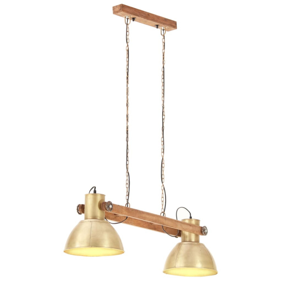 vidaXL Hanglamp industrieel 25 W E27 109 cm messingkleurig afbeelding 1