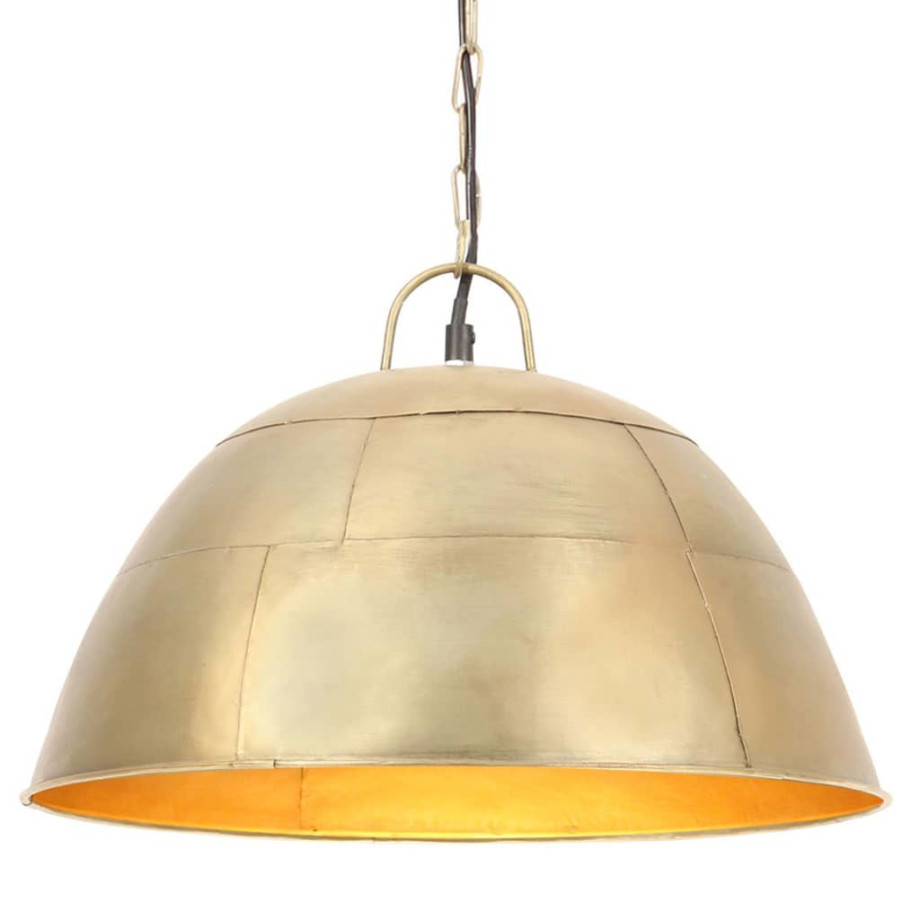 vidaXL Hanglamp industrieel vintage rond 25 W E27 41 cm messingkleurig afbeelding 1