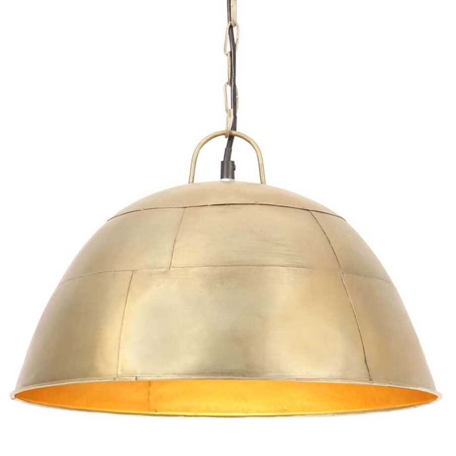vidaXL Hanglamp industrieel vintage rond 25 W E27 41 cm messingkleurig afbeelding 1
