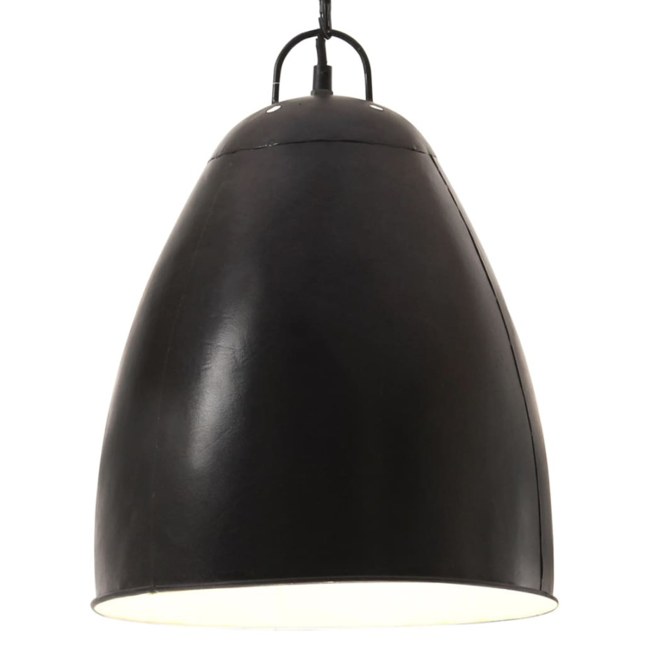 vidaXL Hanglamp industrieel rond 25 W E27 32 cm zwart afbeelding 1