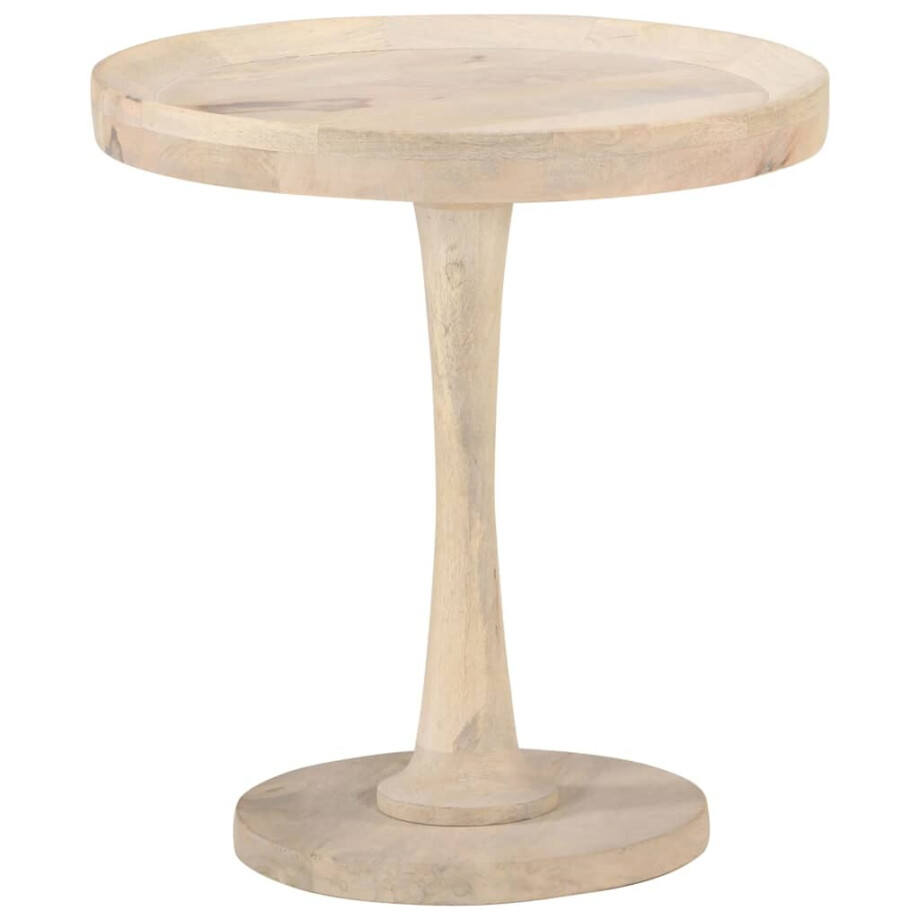 vidaXL Bijzettafel Ø50x55 cm massief mangohout afbeelding 1
