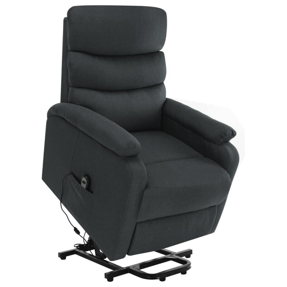 vidaXL Sta-op-massagestoel stof donkergrijs afbeelding 1