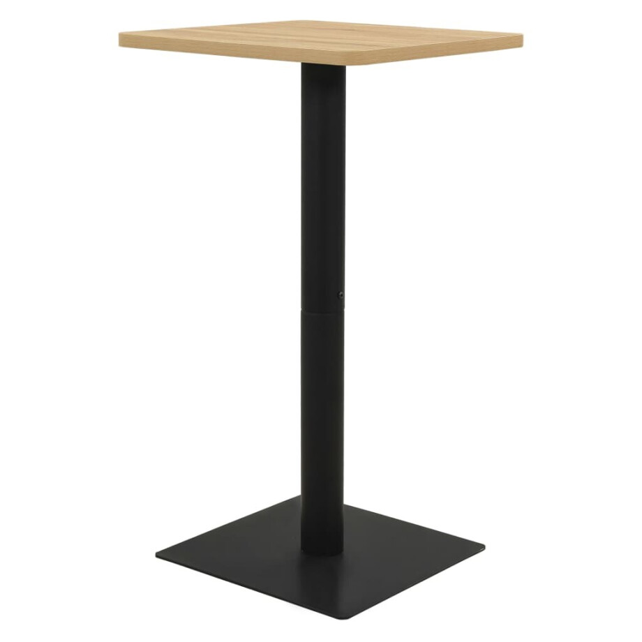 vidaXL Bistrotafel 50x50x107 cm eikenkleurig afbeelding 1