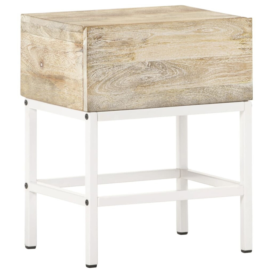 vidaXL Nachtkastje 40x30x50 cm massief mangohout vidaXL Nachtkastje 40x30x50 cm massief mangohout afbeelding 1
