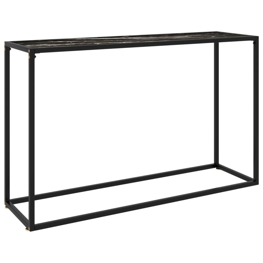 vidaXL Wandtafel 120x35x75 cm gehard glas zwart vidaXL Wandtafel 120x35x75 cm gehard glas zwart afbeelding 1