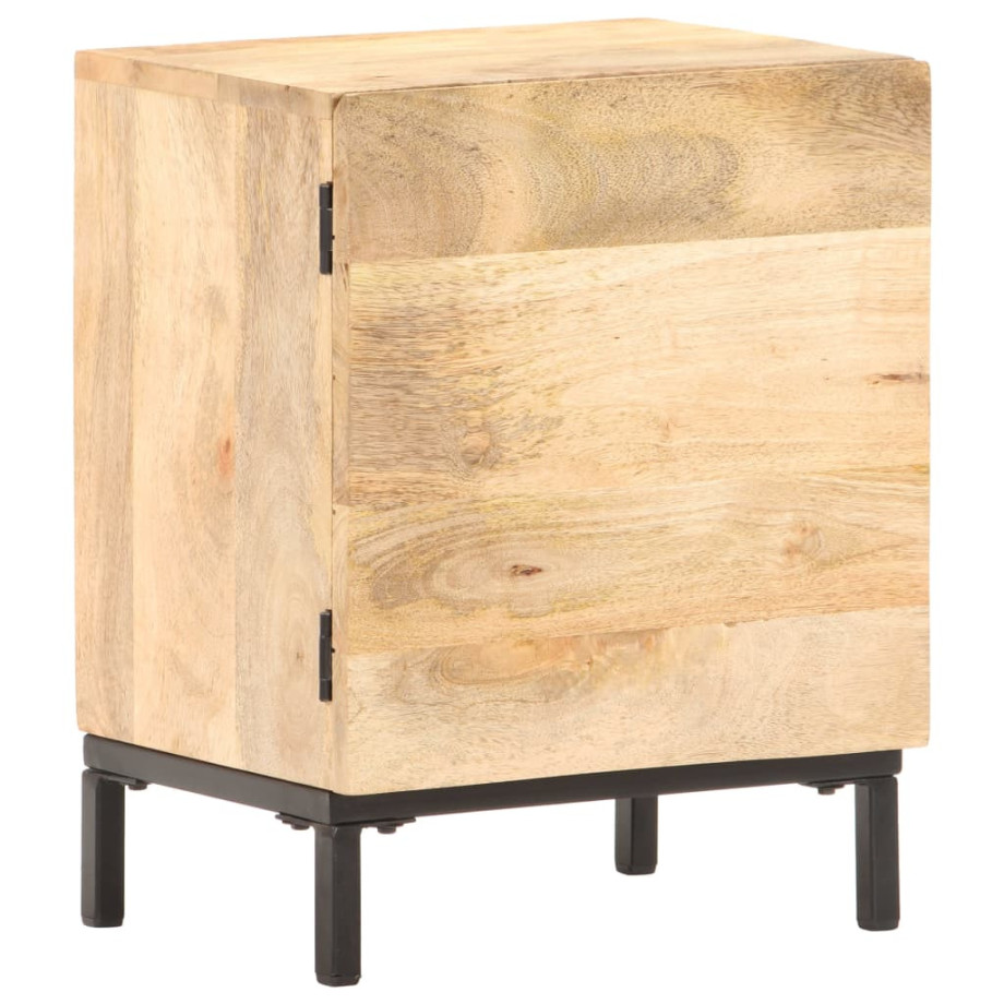 vidaXL Nachtkastje 40x30x51 cm massief mangohout afbeelding 1