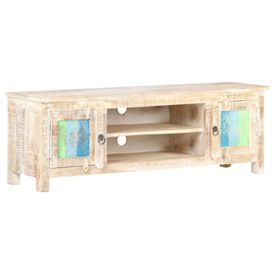 vidaXL Tv-meubel 120x30x40 cm ruw acaciahout vidaXL Tv-meubel 120x30x40 cm ruw acaciahout afbeelding 1