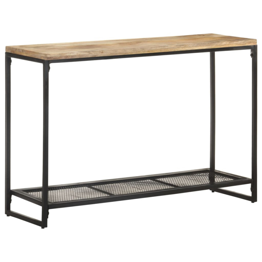 vidaXL Wandtafel 110x35x75 cm massief mangohout afbeelding 1