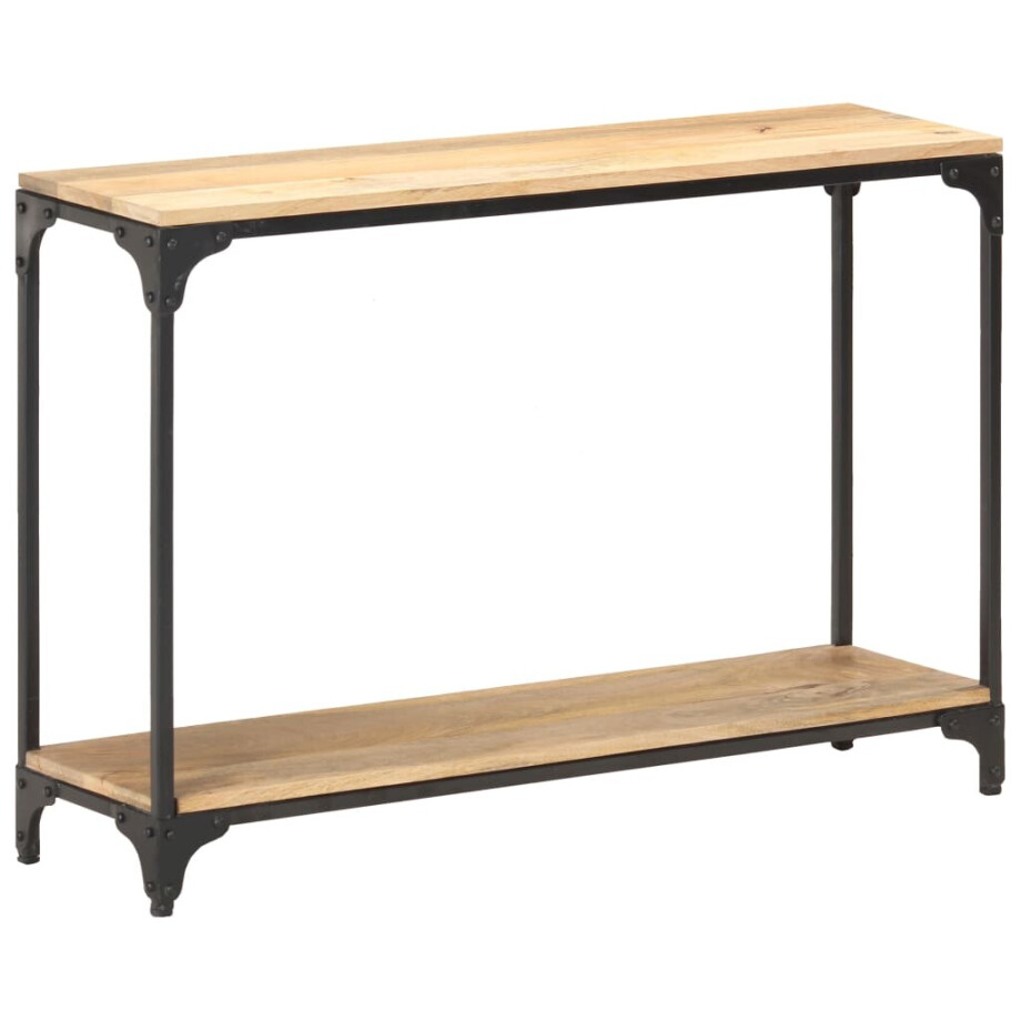 vidaXL Wandtafel 110x30x75 cm massief mangohout afbeelding 1