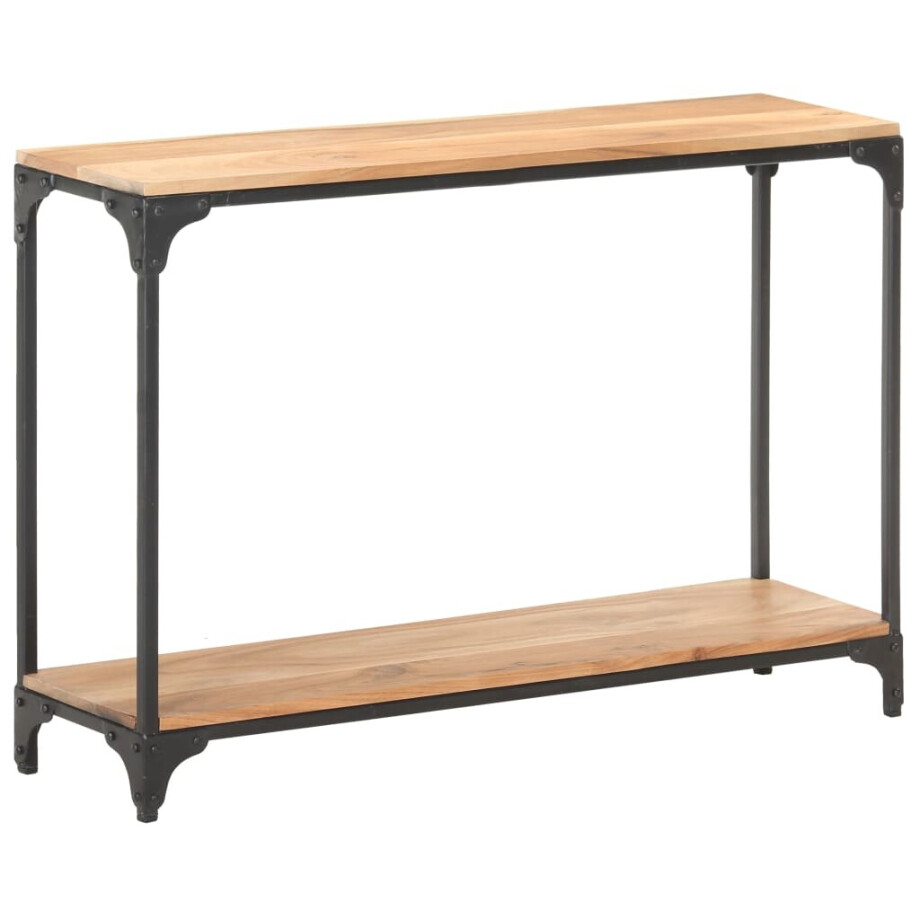 vidaXL Wandtafel 110x30x75 cm massief acaciahout vidaXL Wandtafel 110x30x75 cm massief acaciahout afbeelding 1