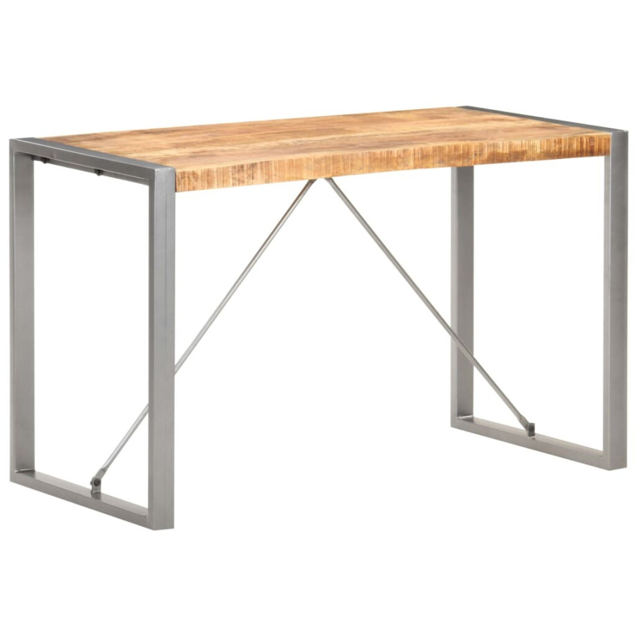 vidaXL Eettafel 120x60x75 cm massief ruw mangohout vidaXL Eettafel 120x60x75 cm massief ruw mangohout afbeelding 1