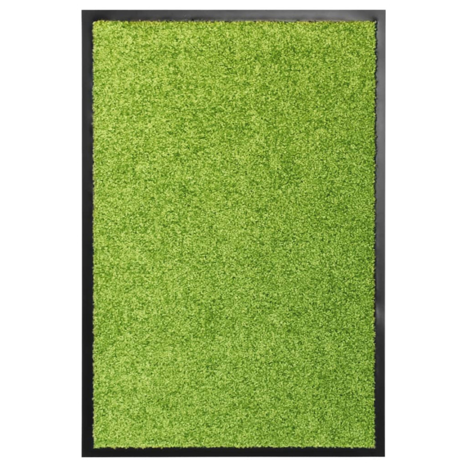 vidaXL Deurmat wasbaar 40x60 cm groen afbeelding 1