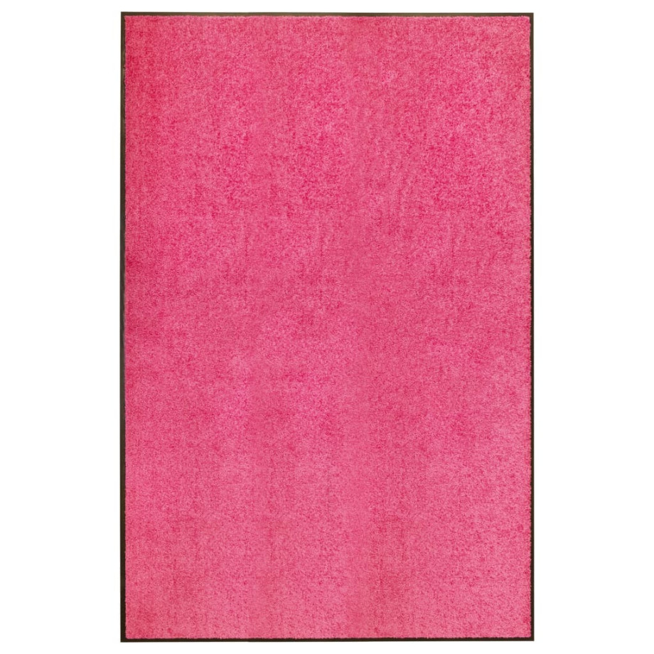 vidaXL Deurmat wasbaar 120x180 cm roze afbeelding 1