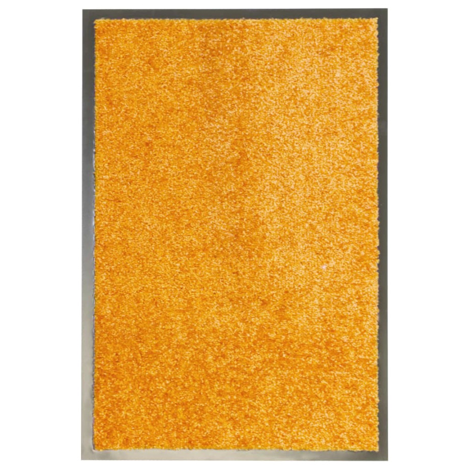 vidaXL Deurmat wasbaar 40x60 cm oranje afbeelding 1