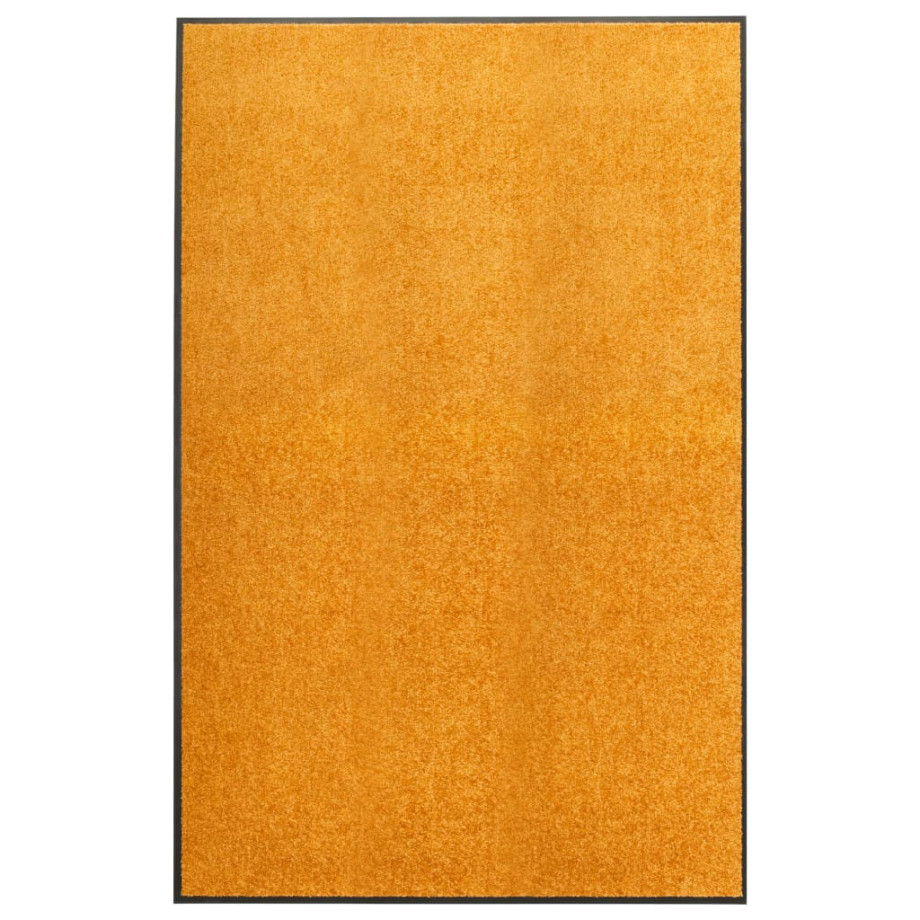 vidaXL Deurmat wasbaar 120x180 cm oranje afbeelding 1