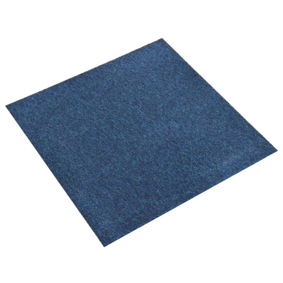 vidaXL Tapijt 20 pcs Donkerblauw 50 x 50 cm 100% Polypropyleen vidaXL Tapijt 20 pcs Donkerblauw 50 x 50 cm 100% Polypropyleen afbeelding 1