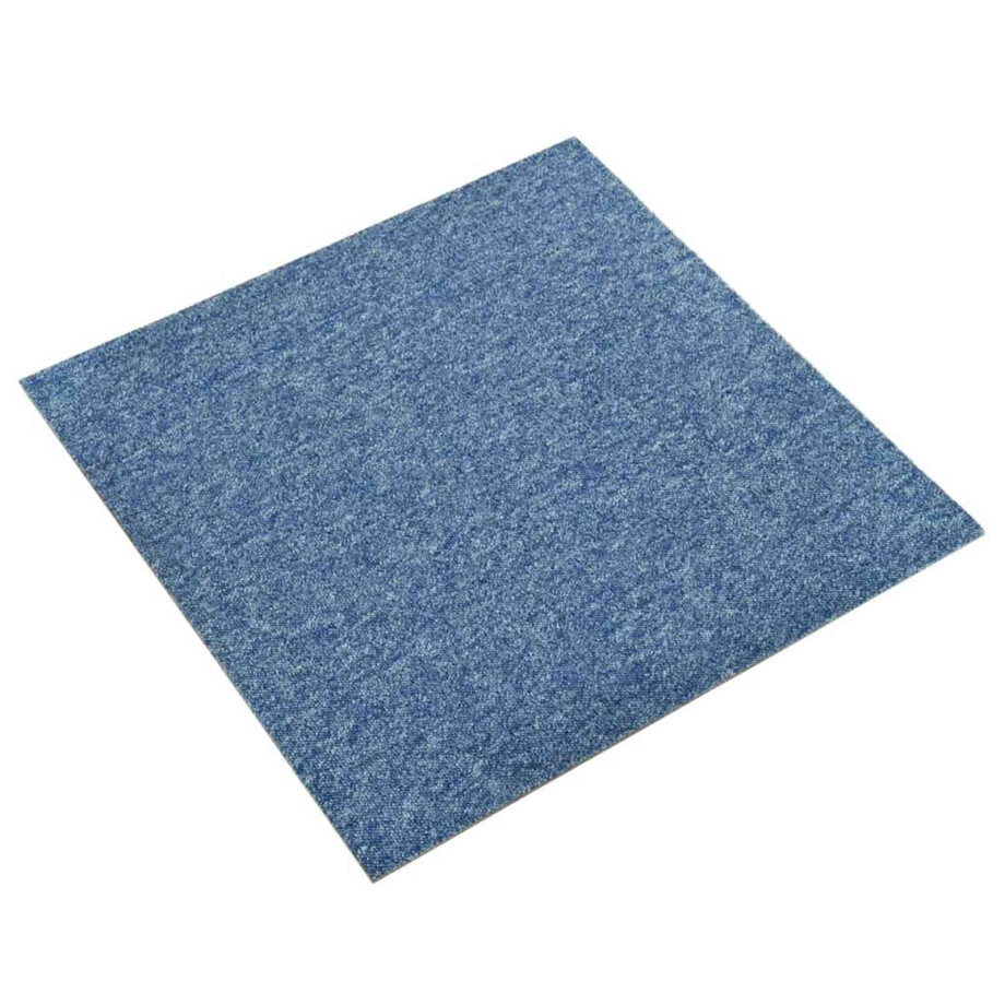 vidaXL Tapijt 20 pcs Blauw 50 x 50 cm 100% Polypropyleen afbeelding 1