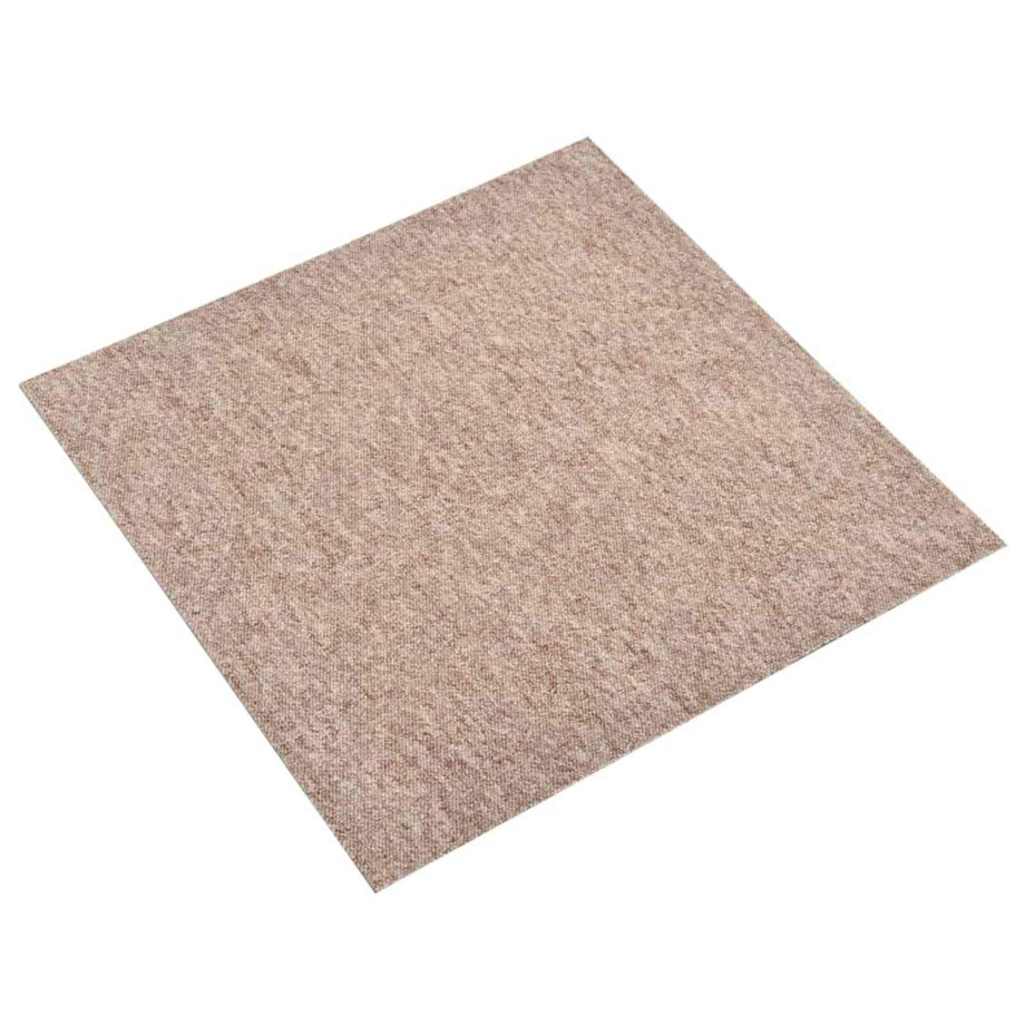 vidaXL Tapijt 20 pcs Beige 50 x 50 cm 100% Polypropyleen afbeelding 1