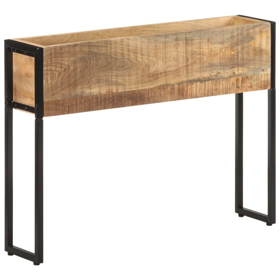 vidaXL Plantenbak 90x20x68 cm ruw mangohout vidaXL Plantenbak 90x20x68 cm ruw mangohout afbeelding 1