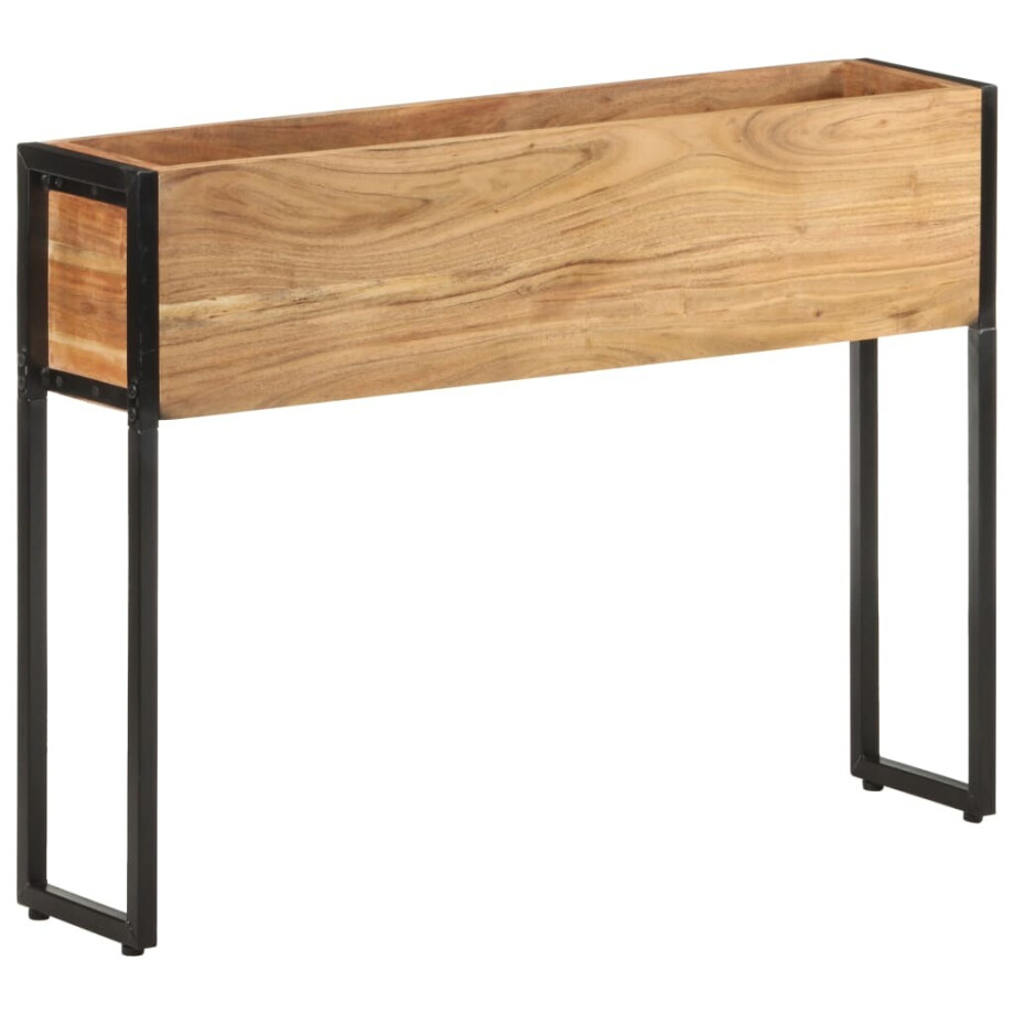 vidaXL Plantenbak 90x20x68 cm massief acaciahout vidaXL Plantenbak 90x20x68 cm massief acaciahout afbeelding 1