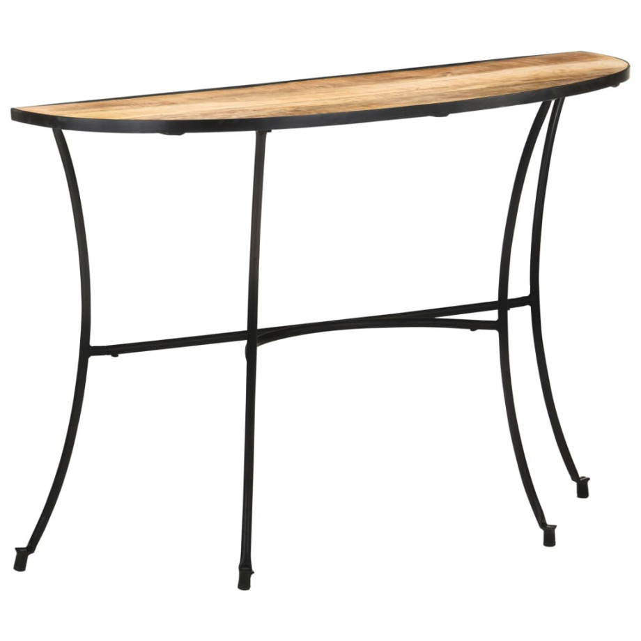 vidaXL Bijzettafel 110x40x77 cm massief mangohout afbeelding 1