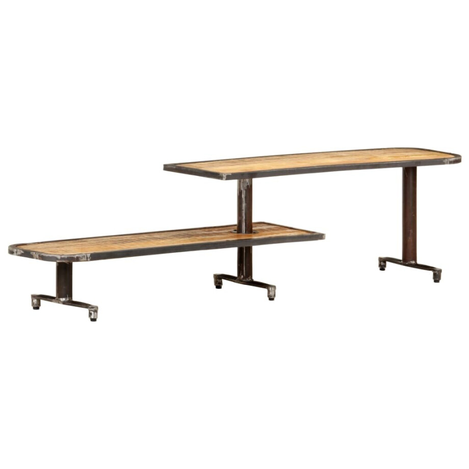 vidaXL Tv-meubel 160x30x40 cm massief mangohout afbeelding 1