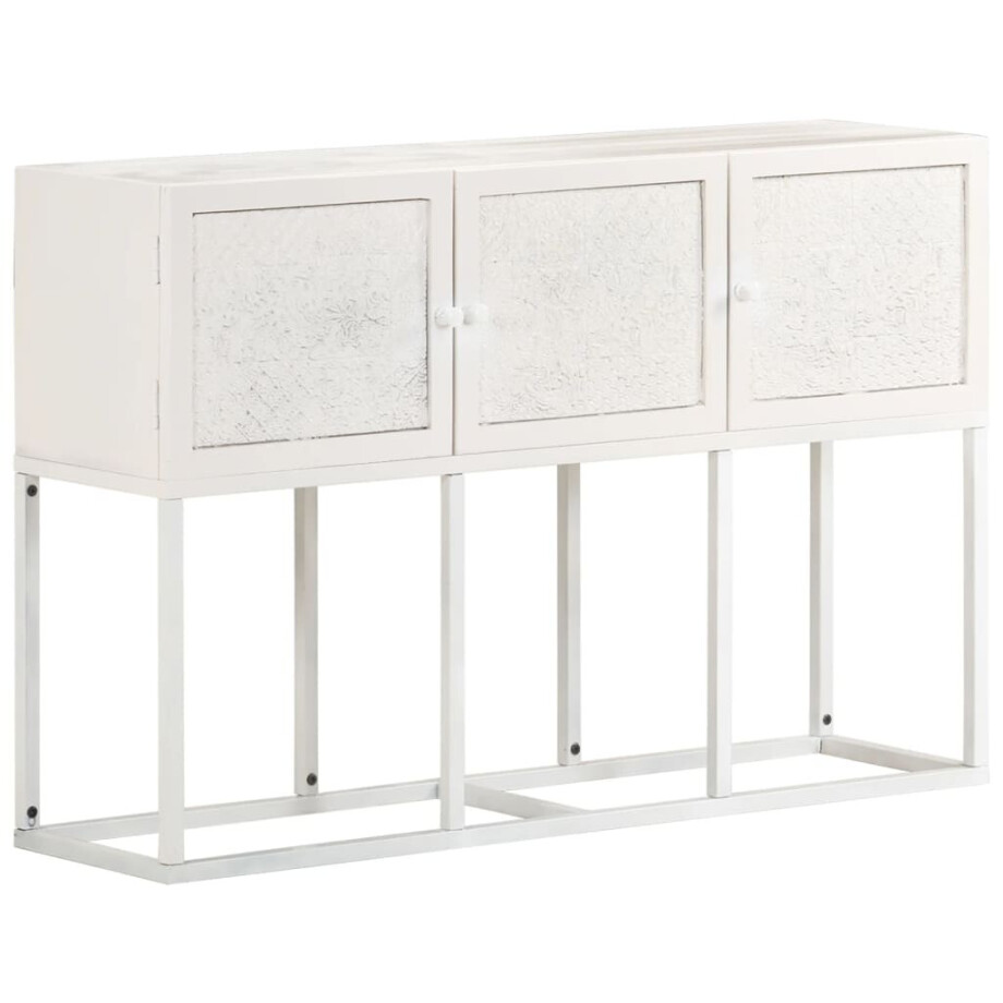 vidaXL Dressoir 115x30x76 cm massief mangohout vidaXL Dressoir 115x30x76 cm massief mangohout afbeelding 1