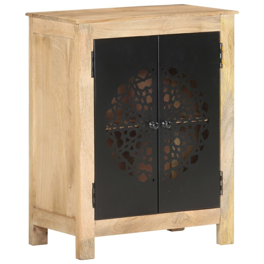 vidaXL Dressoir 60x35x75 cm massief mangohout afbeelding 1