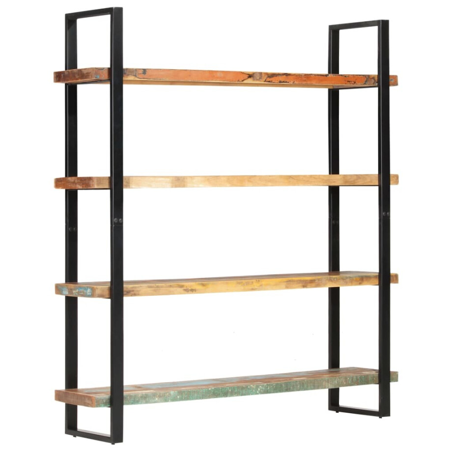 vidaXL Boekenkast met 4 schappen 160x40x180 cm massief gerecycled hout afbeelding 1