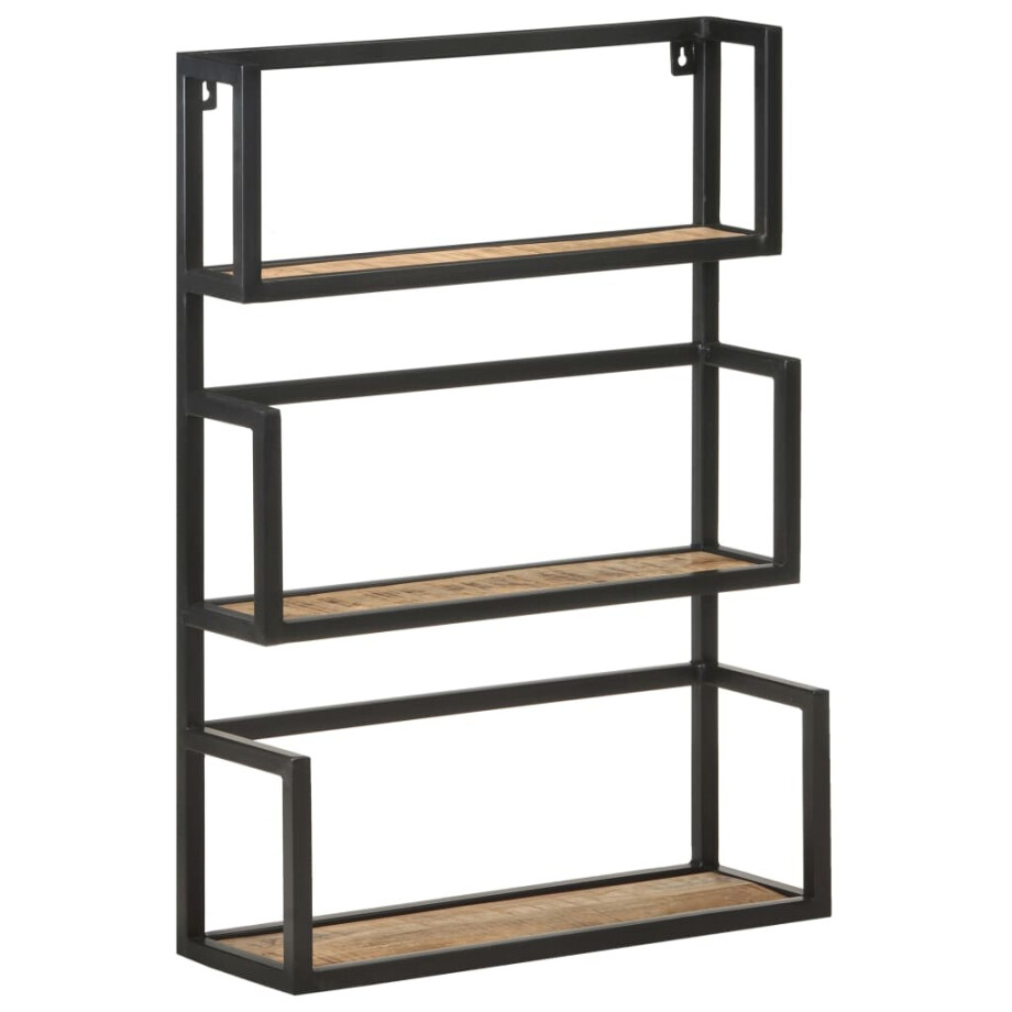 vidaXL Wandrek 60x20x85 cm ruw mangohout vidaXL Wandrek 60x20x85 cm ruw mangohout afbeelding 1