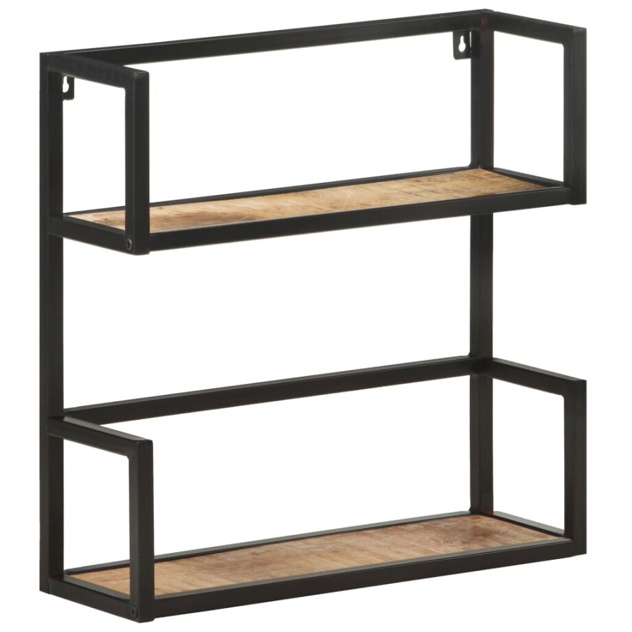 vidaXL Wandrek 60x20x60 cm ruw mangohout vidaXL Wandrek 60x20x60 cm ruw mangohout afbeelding 1