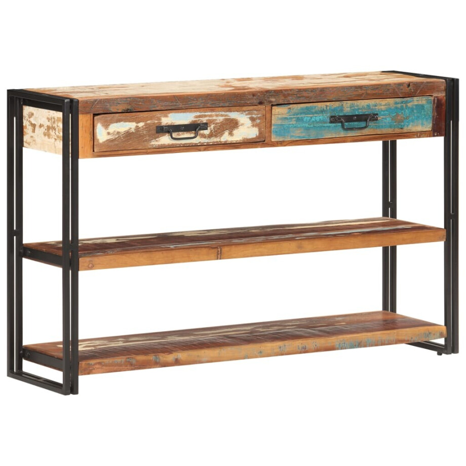vidaXL Dressoir 120x30x75 cm massief gerecycled hout afbeelding 1
