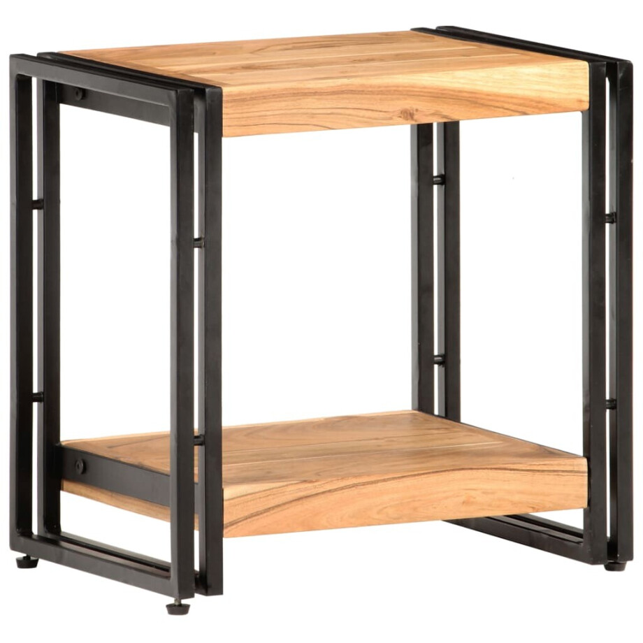 vidaXL Bijzettafel 40x30x40 cm massief acaciahout afbeelding 1