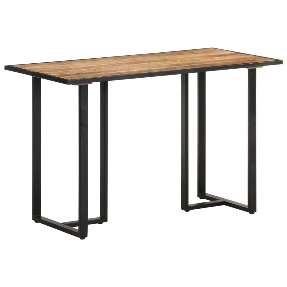 vidaXL Eettafel 120 cm ruw mangohout afbeelding 1
