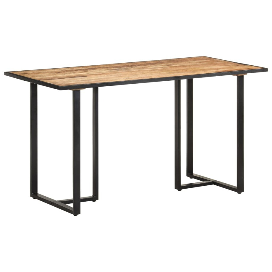 vidaXL Eettafel 140 cm ruw mangohout vidaXL Eettafel 140 cm ruw mangohout afbeelding 1