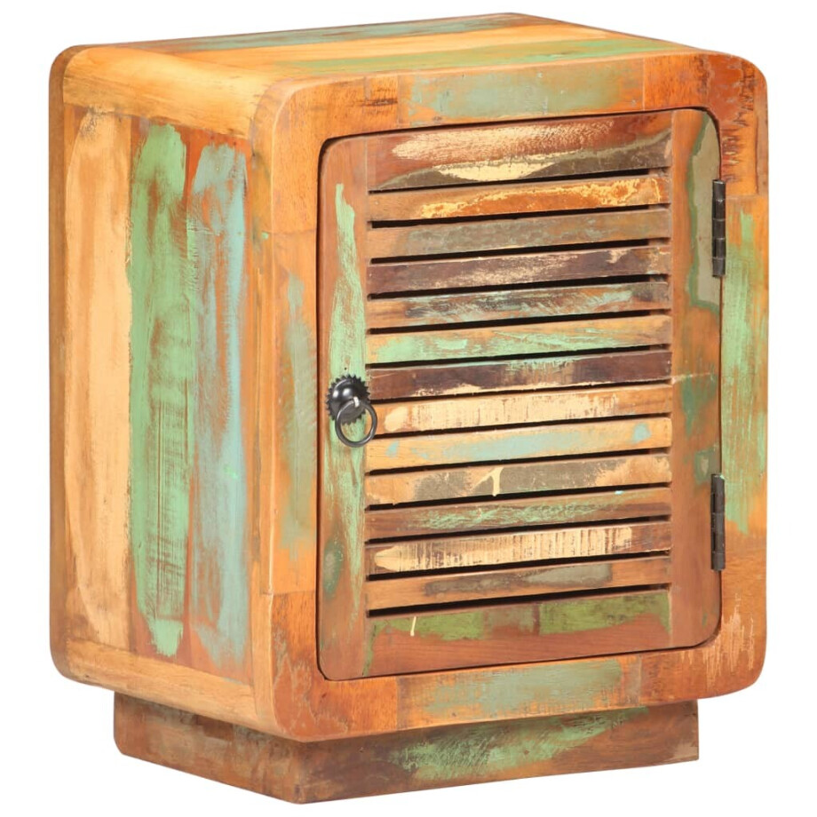 vidaXL Nachtkastje 40x30x50 cm massief gerecycled hout afbeelding 1