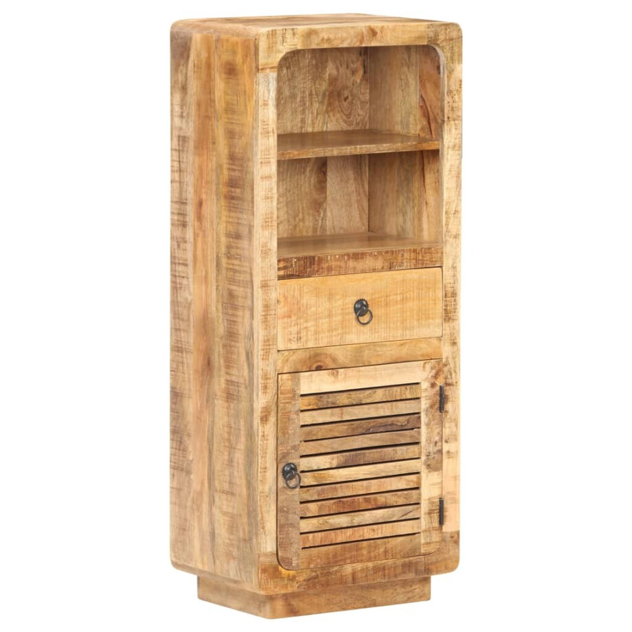 vidaXL Hoge kast 45x32x110 cm ruw mangohout vidaXL Hoge kast 45x32x110 cm ruw mangohout afbeelding 1