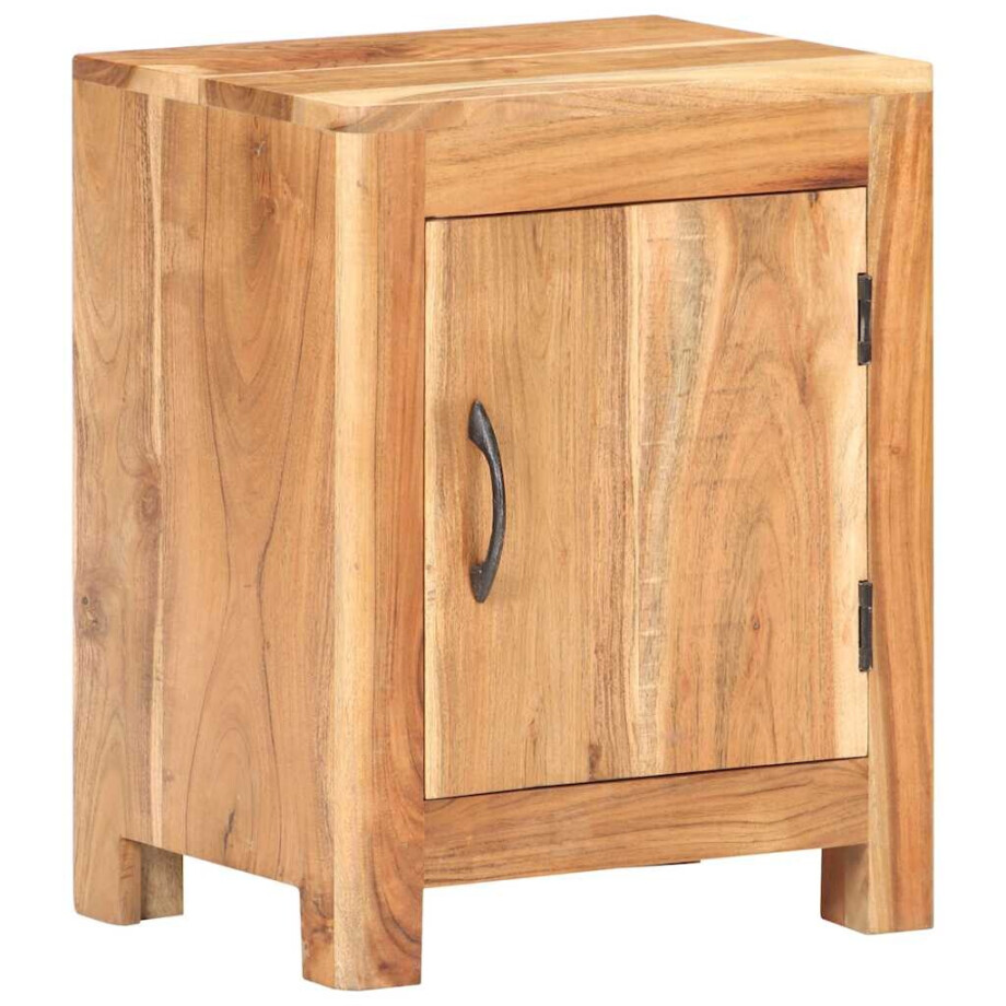 vidaXL Nachtkastje 40x30x50 cm massief acaciahout afbeelding 1