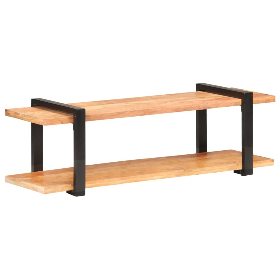 vidaXL Tv-meubel 130x40x40 cm massief acaciahout afbeelding 1