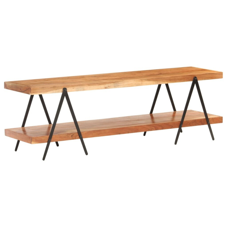 vidaXL Tv-meubel 160x40x50 cm massief acaciahout afbeelding 1