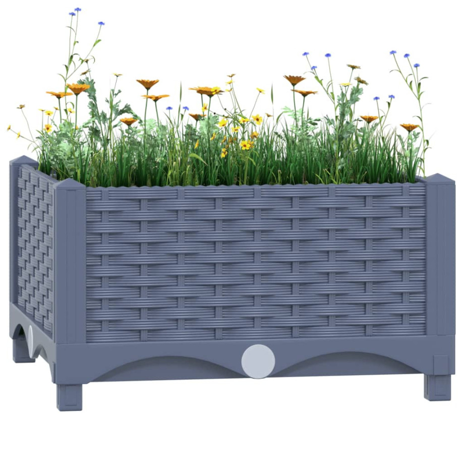 vidaXL Plantenbak verhoogd 40x40x23 cm polypropyleen afbeelding 1