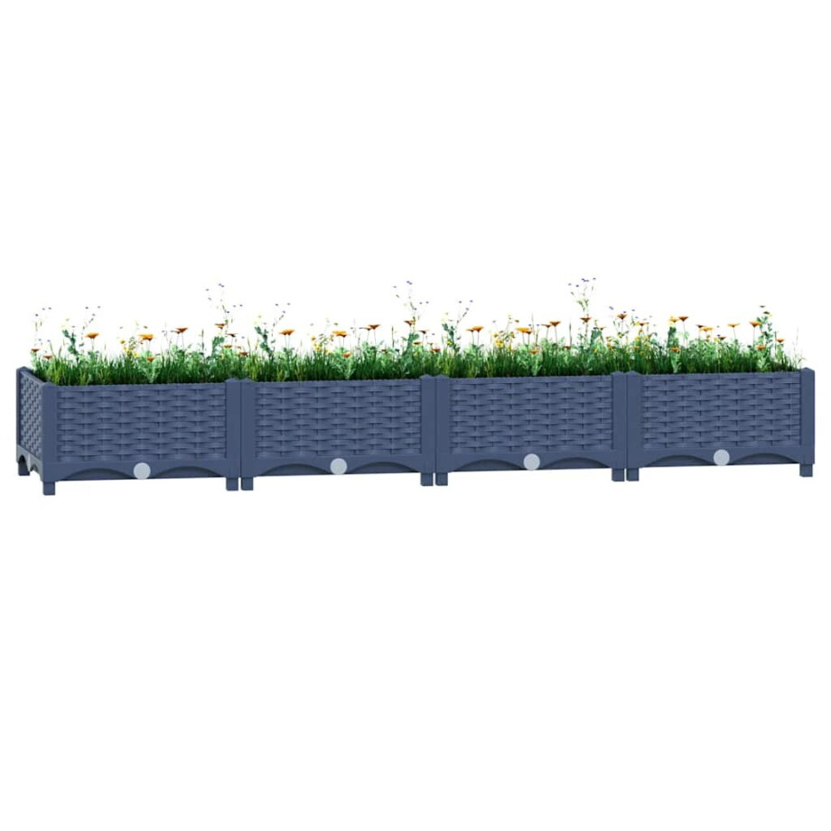 vidaXL Plantenbak verhoogd 160x40x23 cm polypropyleen afbeelding 1
