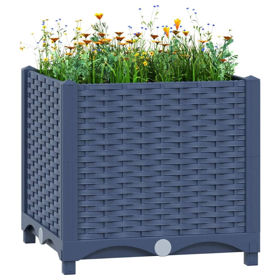 vidaXL Plantenbak verhoogd 40x40x38 cm polypropyleen afbeelding 1
