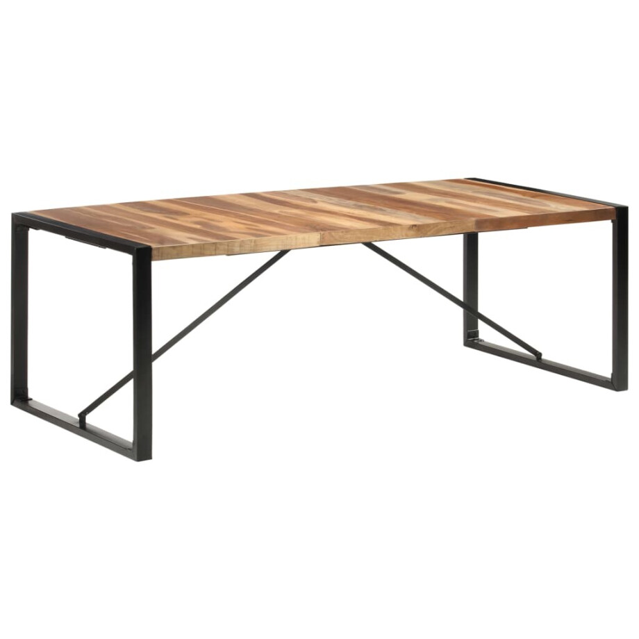 vidaXL Eettafel 220x100x75 cm massief hout vidaXL Eettafel 220x100x75 cm massief hout afbeelding 1